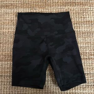 Lululemon wunder train high rise biker short 6 inch